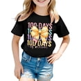 thumbnail image 1 of WMQPNNS Cute Tops for Kids Loose Fit Girls Tops Size 10 Short Sleeves Tunic Tops Boys Girls Crewneck Cotton T Shirt Workout Tops, Size 8-9 Years, D1-Black, 1 of 4
