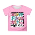 thumbnail image 1 of WMQPNNS Girls Summer Tops Kids Tops Size 8 Short Sleeve T-Shirts Casual Loose Fit Crew Neck Printed Graphic Tees Basic Cotton Tee Shirt(Size 10-11 Years, Pink-A), 1 of 4