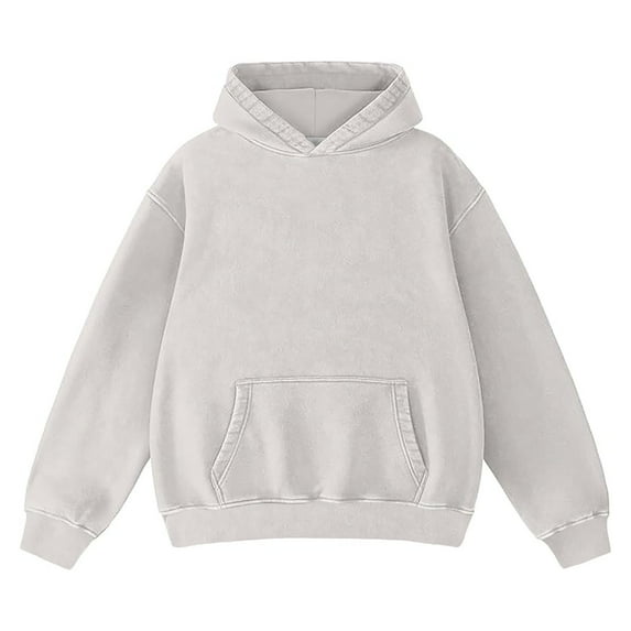 WMQPNNS Hoodie for Womens Pullover Oversized Women's Fashion Hoodies Sweatshirt Loose Athletic Pullovers with Pocket, Color Light Gray, Size M