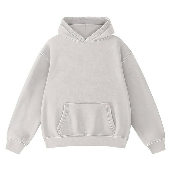 WMQPNNS Hoodie for Womens Pullover Oversized Women's Fashion Hoodies Sweatshirt Loose Athletic Pullovers with Pocket, Color Light Gray, Size S