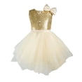 thumbnail image 1 of WMQPNNS Tutu Dance Dresses for Girls Bowknot and Sleeveless Ruffle Ballet Leotards Toddler Ballerina Girls Fashion, Dress for Age 8-10 Years, Beige, 1 of 3