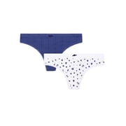 fresh collection by Fruit of the Loom Women's Seamless Pointelle Thong 2-pack