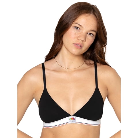 fresh collection by Fruit of the Loom Women's Cotton Triangle Bralette
