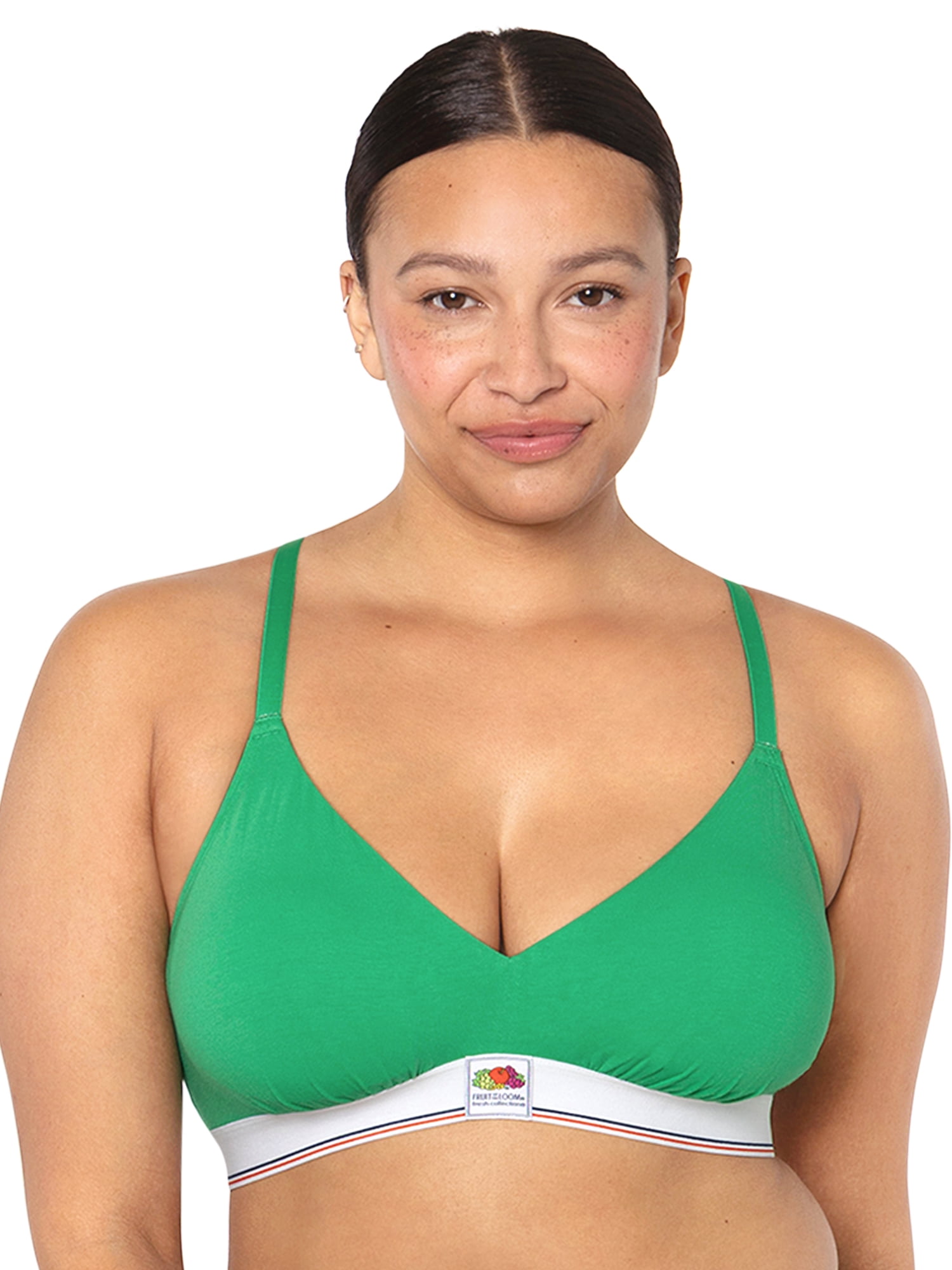 fresh collection by Fruit of the Loom Women's Cotton Triangle Bralette