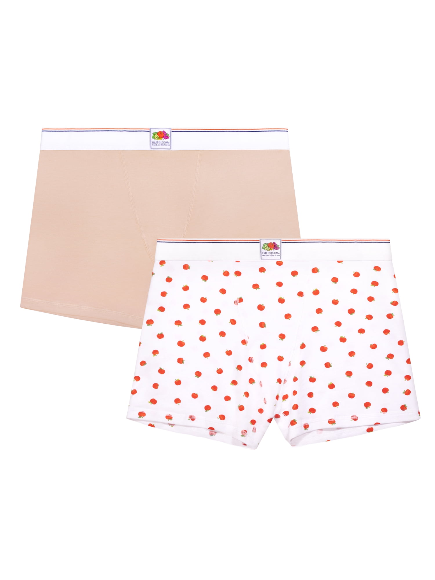 fresh collection by Fruit of the Loom Women's Cotton Boxer Brief 2-pack