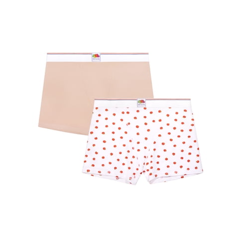 fresh collection by Fruit of the Loom Women's Cotton Boxer Brief 2-pack