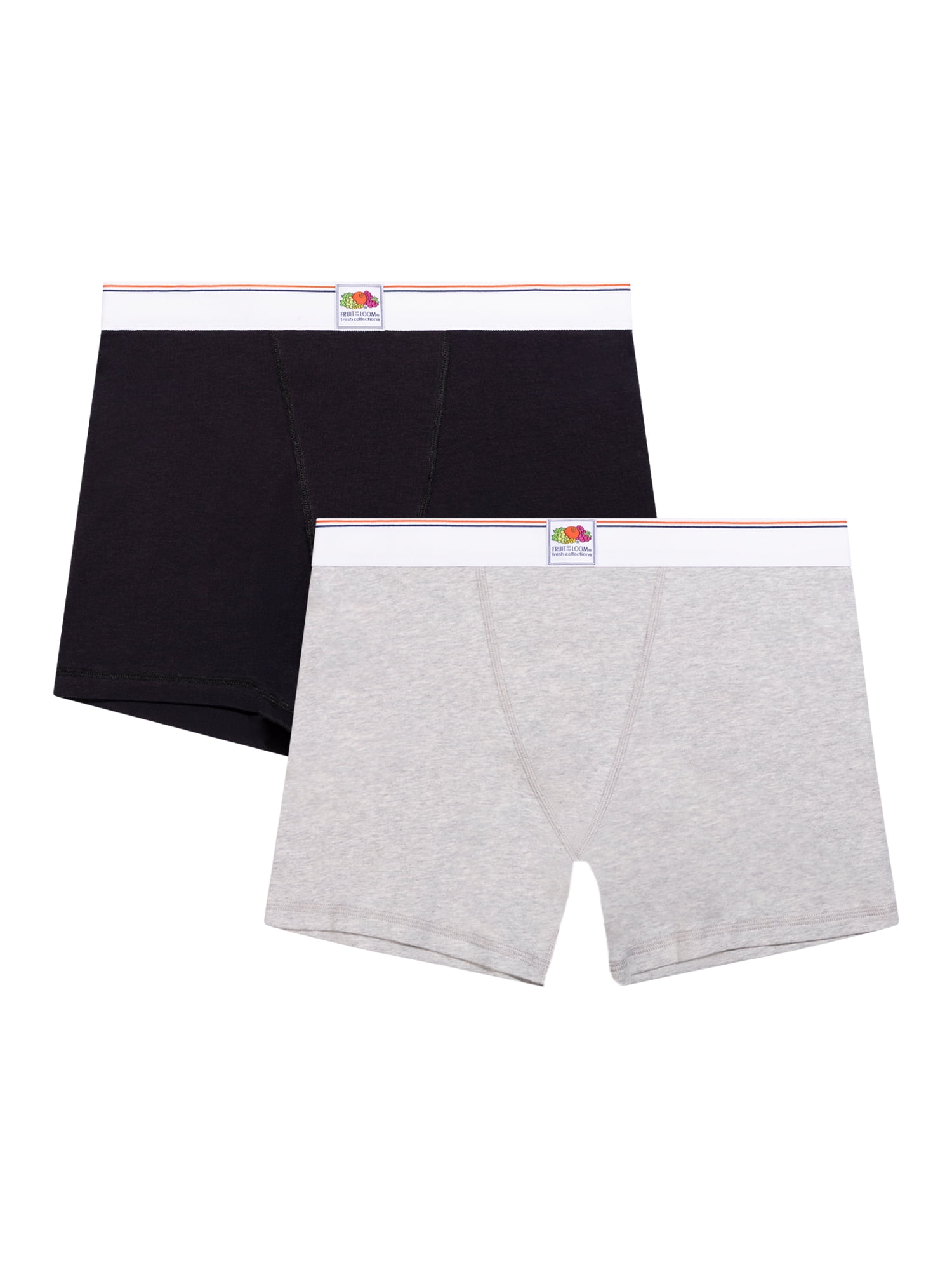 fresh collection by Fruit of the Loom Women's Cotton Boxer Brief 2-pack