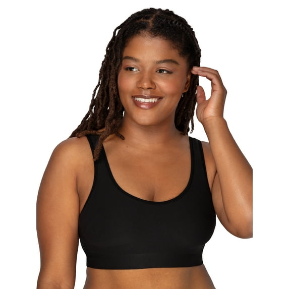 Fruit of the Loom Women's Built Up Seamless Wireless Comfort Bra, Style FT919PK1, Sizes S to 2X