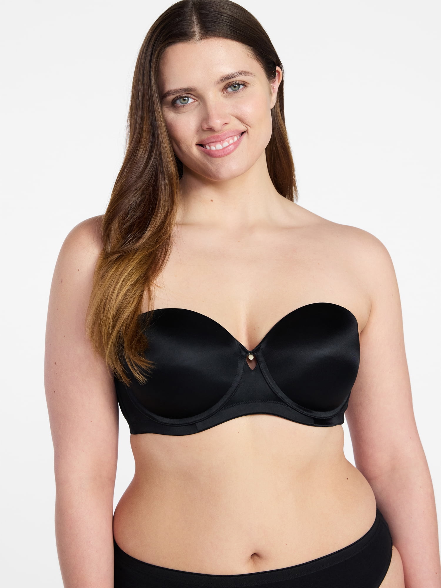 Joyspun Women's Shine Strapless Push-Up Bra, Sizes 34A-40DD