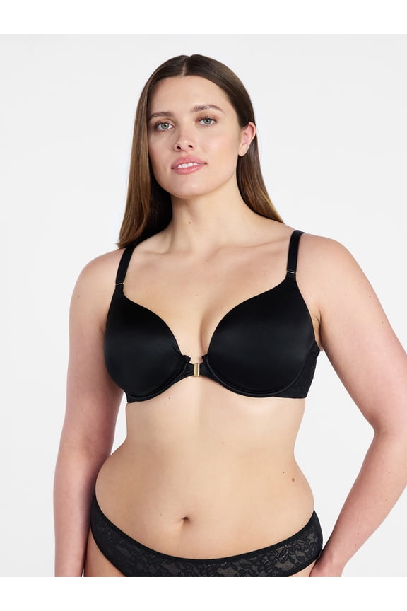 Women's Front Close T-Shirt Bra, Sizes 34B - 40DD