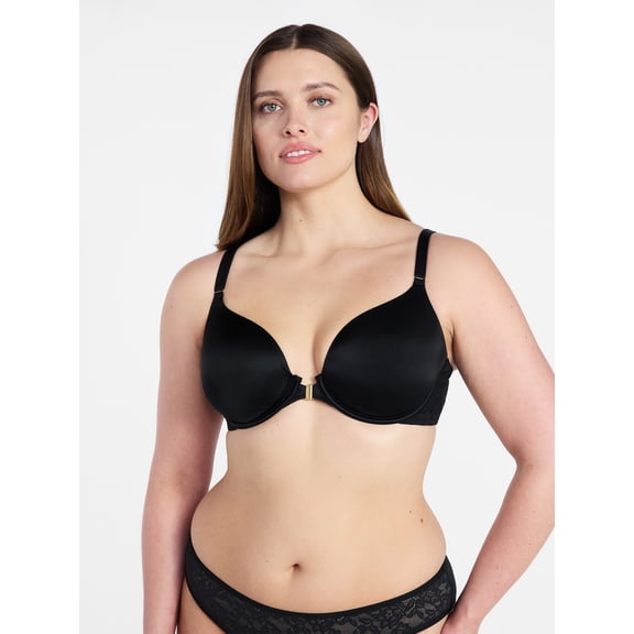 Joyspun Women's Front Close T-Shirt Bra, Sizes 34B-40DD
