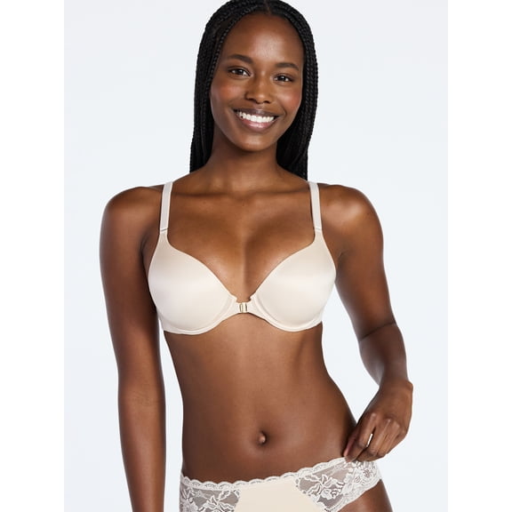 Joyspun Women's Front Close T-Shirt Bra, Sizes 34B-38DDD