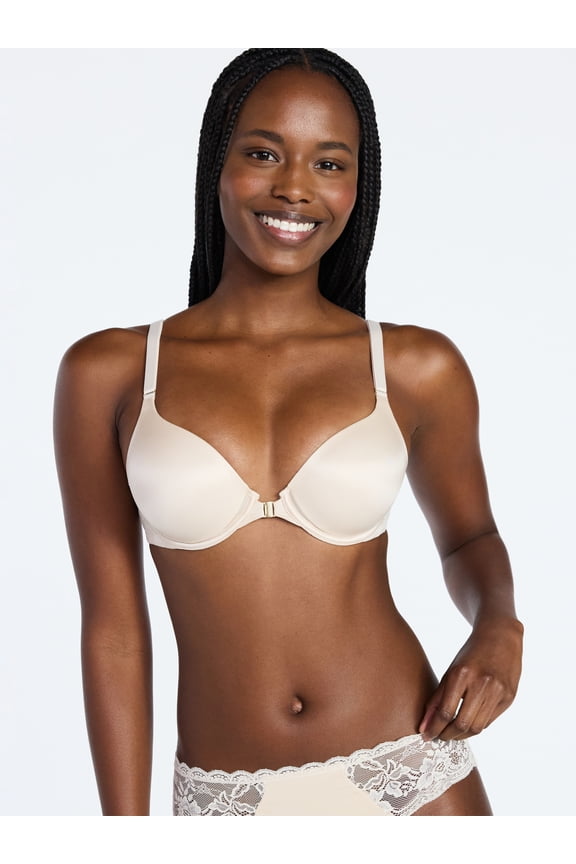 Women's Front Close T-Shirt Bra, Sizes 34B-38DDD