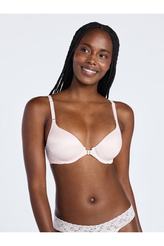 Women's Front Close T-Shirt Bra, Sizes 34B-40DD