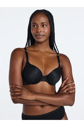 Women's Leopard Print T-Shirt Bra, Sizes 32A-42DDD