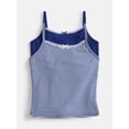 thumbnail image 1 of Weekend Academy Girls Cotton Blend Lace Trim Cami, 2-Pack, Sizes XS-XXL, 1 of 3