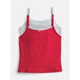 thumbnail image 1 of Weekend Academy Girls Cotton Blend Lace Trim Cami, 2-Pack, Sizes XS-XXL, 1 of 3