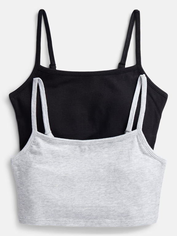 Girls 2Pk Cotton Strectch Brami, Sizes XS to XXL