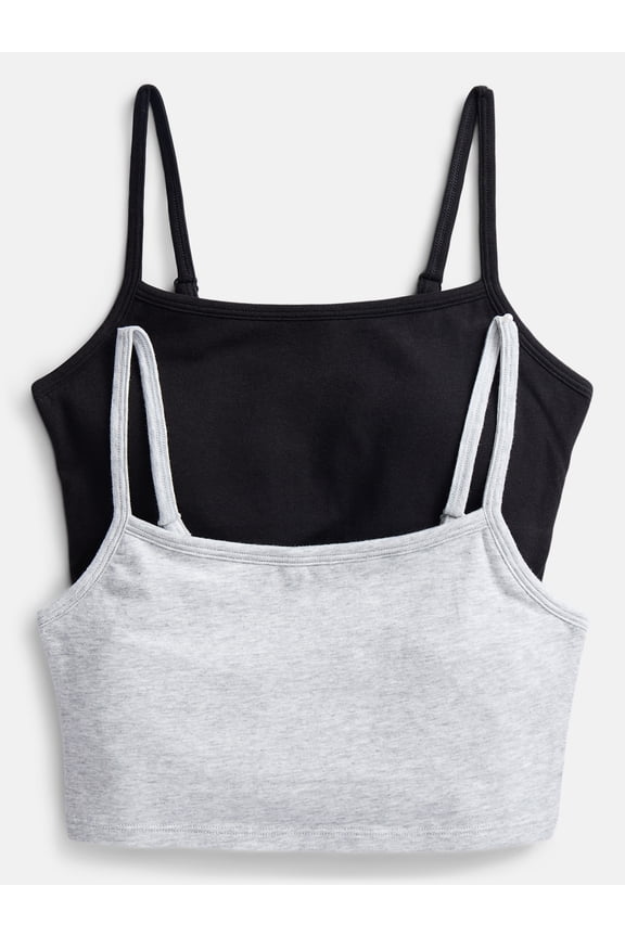 Girls 2Pk Cotton Strectch Brami, Sizes XS to XXL