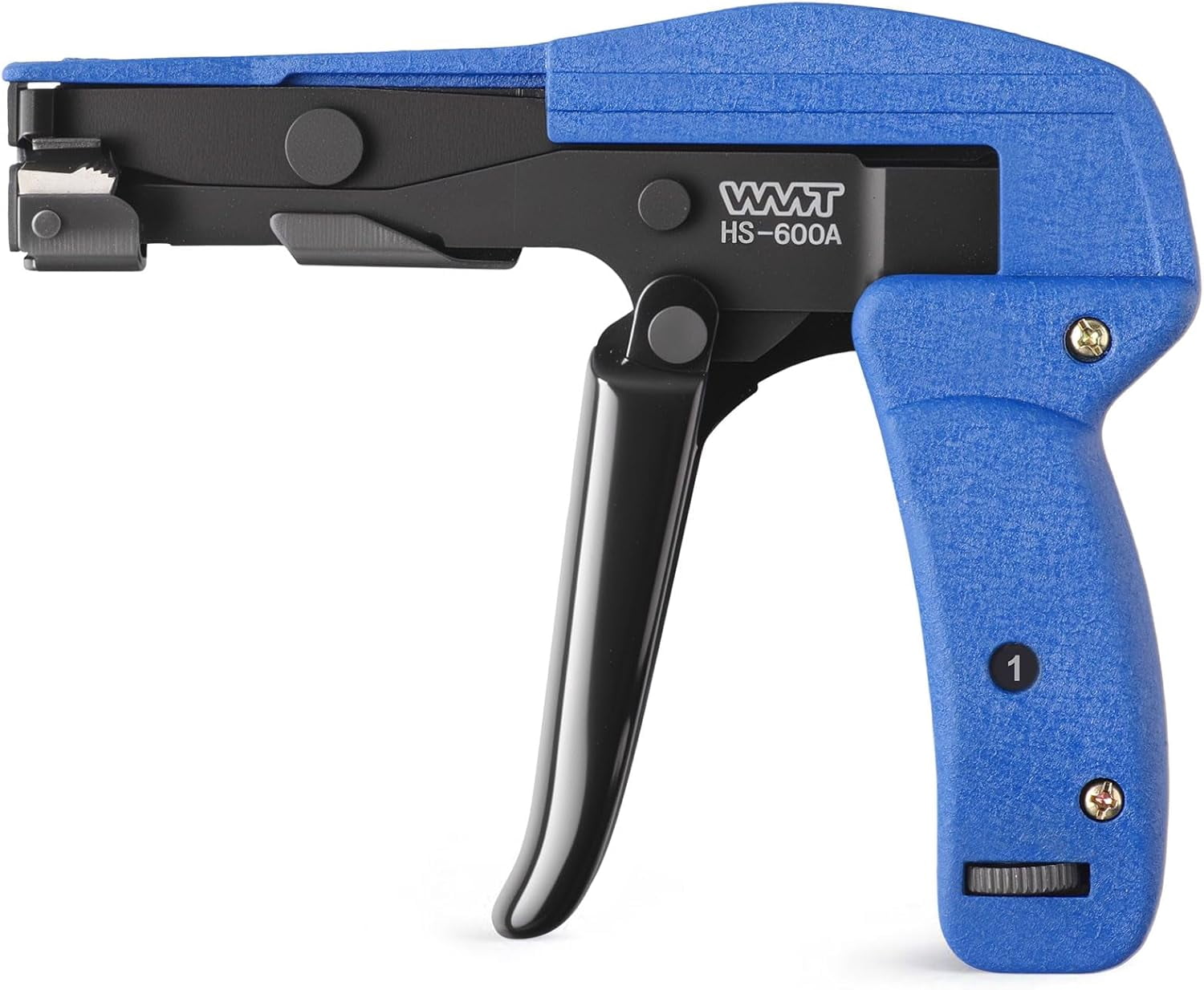 Tie tool tensioner & cutter gun - heavy-duty automatic tie gun with flat cut, suitable for 2.4-4.8 mm (0.094-0.189 inch) standard nylon ties