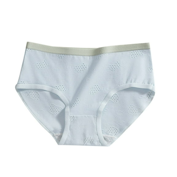 WMTBSRSW 9-16Y Tween Girls Underwear Seamless Mid Waisted Panties Solid Color Hipste Briefs