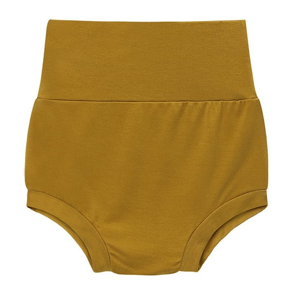 WMTBSRSW Baby Bloomers High Waist Cotton Shorts for Boys & Girls Soft Elastic Waist Toddler Bottoms 3M-3T (Solid Colors)