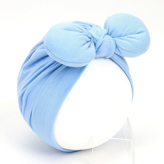 WMTBSRSW Baby Hats Newborn Baby Turban with Bow Knot Infant Boys Girls Hospital Hat Toddler Kid Knotted Head Wrap