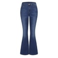 thumbnail image 1 of WMTBSRSW Bell Bottom Jeans for Women Spring And Fall Low Waisted Classic Flared Denim Pants Wide Leg Bootcut Stretchy Pants with Pocket, 1 of 6