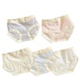 thumbnail image 1 of WMTBSRSW Big Girls 5 Pack Cotton Undies 12-17 Years Teens Everyday Briefs with Elastic Mid-Rise Solid Color Comfy Breathable Panties, 1 of 9