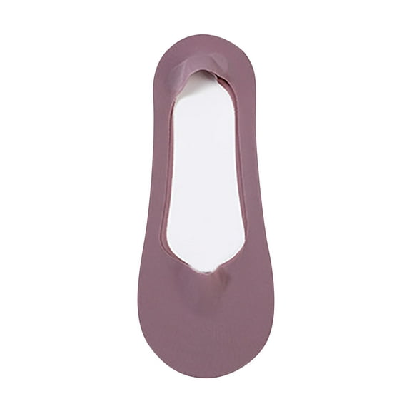 WMTBSRSW No Show Socks for Women Solid Non Slip Nylon Cotton Footies Invisible Silky Low Liner Socks for Loafers Flats 1 Pairs