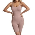 thumbnail image 1 of WMTBSRSW Plus Size Workout One Piece Jumpsuits for Women Spaghetti Strap Shorts Rompers Tummy Control Bodysuit Sleeveless Summer Outfits, 1 of 4