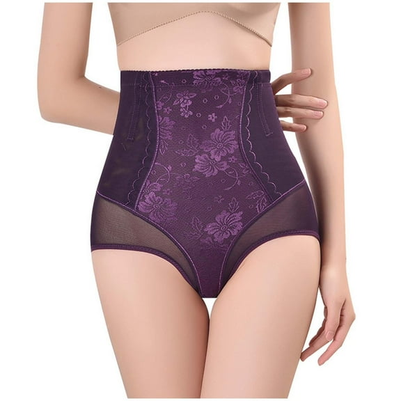 WMTBSRSW Thong Shapewear for Women Seamless Tummy Control Underwear Mesh Breathable High Waist Shaper Panties