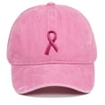thumbnail image 1 of WMTBSRSW Breast Cancer Awareness Hat for Women, Embroidered Pink Ribbon Logo Baseball Hat Cap, 1 of 5