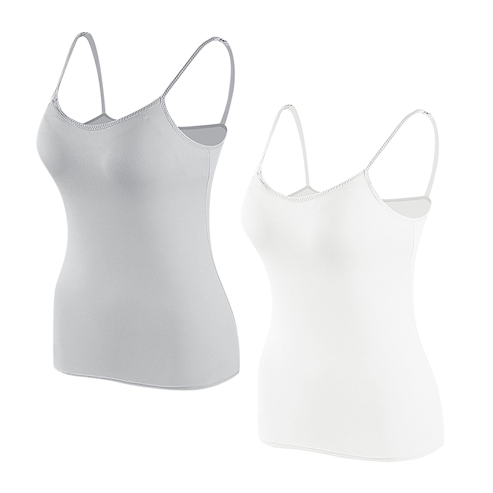 WMTBSRSW Built In Bra Tank Tops For Women 2024 Summer Spaghetti Strap