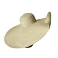 thumbnail image 1 of WMTBSRSW Oversized Beach Straw Hat for Women Summer Beach Cap Wide Brim Sun Visor Hat Floppy Foldable Up UV Protection Sun Hat for Ladies, 1 of 3
