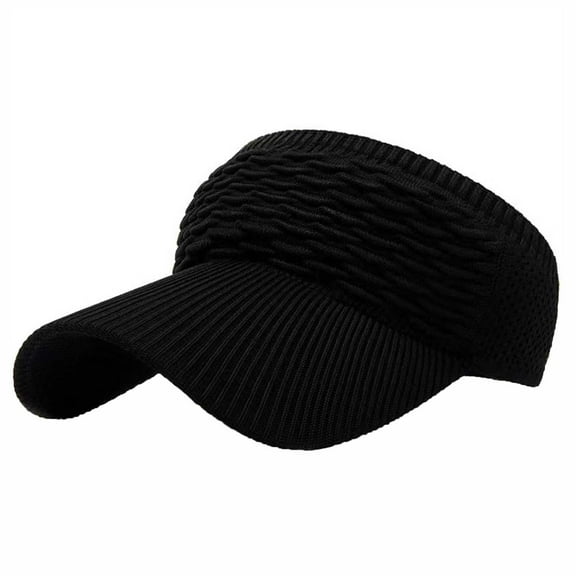 WMTBSRSW Sun Visor Hat for Women Knitted Wide Brim Sun Hat Summer Sun Protection Visors Cap for Sports Golf Outdoor