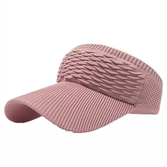 WMTBSRSW Sun Visor Hat for Women Knitted Wide Brim Sun Hat Summer Sun Protection Visors Cap for Sports Golf Outdoor