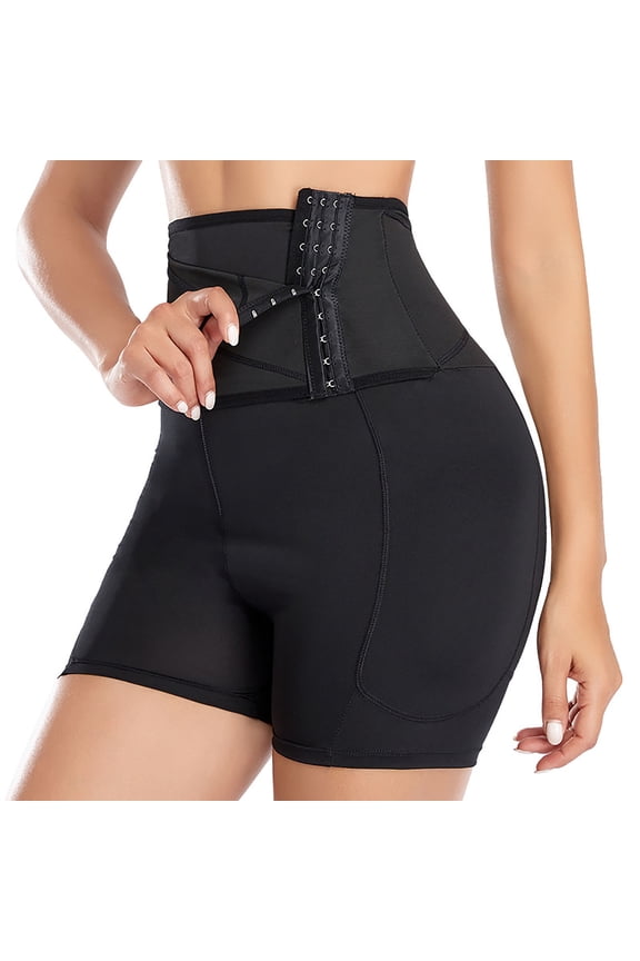 Women Shapewear with Hook Zipper Closure Tummy Control Butt Lifting Panties High Waisted Shaping Shorts Body Shaper Butt Lifter Girdle