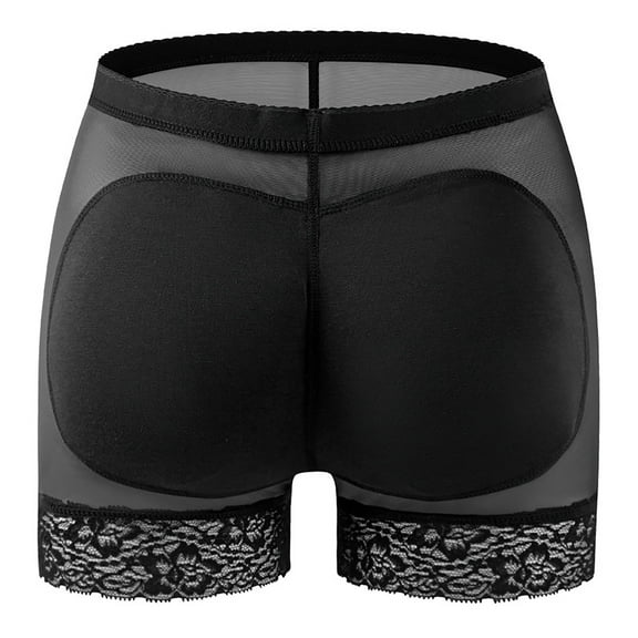 WMTBSRSW Women's Booty Lifting Shapewear Shorts High Waisted Lace Trim Shaping Briefs Tummy Control Body Shaper Underwear
