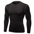 thumbnail image 1 of WMTBSRSW Men's Athletic Fit Quick-Dry T-Shirt Long Sleeve Muscle Shirts Breathable Workout Gym Tops for Jogging Daily Wear, 1 of 2