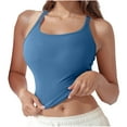thumbnail image 1 of WMTBSRSW Compression Tank Tops for Women Tummy Control Shapewear Back Criss Cross Yoga Tops Seamless Body Shaper Workout Scoop Neck Camisole Cami Tops, 1 of 5