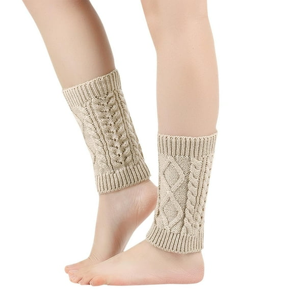 WMTBSRSW Crochet Knitted Boot Socks for Girls Solid Leg Cuffs Boot Warmers Short Leg Warmers Boot Topper Socks for Women