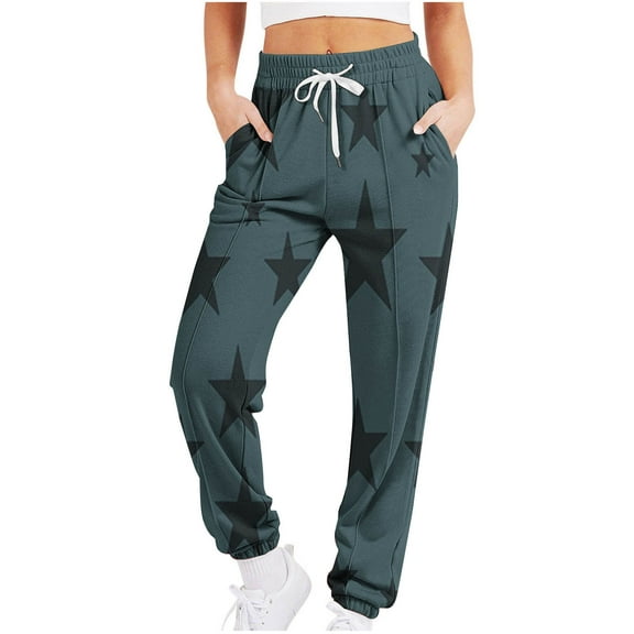 WMTBSRSW Fleece Joggers Pants Cute Graphic Cozy High Waist Tapered Sweatpants Loose Casual Drawstring Active Sweat Pants with Pockets