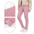 thumbnail image 1 of WMTBSRSW Fleece Lined Leggings for Youth Girls High Waisted Winter Warm Athletic Yoga Pants Thermal Seamless Thight Pink 4 Years, 1 of 9