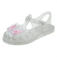 thumbnail image 1 of WMTBSRSW Girls 1Y-8Y Jelly Sandals Bow Roman Sandals Translucent Straps Summer Shoes with Molded Arch Support, 1 of 4
