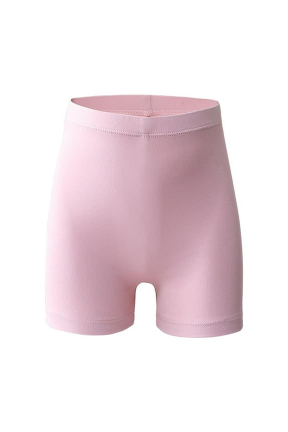 Girls' Boyshorts Underwear Solid Color Soft Seamless Long Leg Boy Shorts No Show Breathable Panties for Under Dress 3-10 Yrs