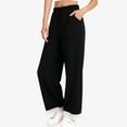 thumbnail image 1 of WMTBSRSW Girls Comfy Sweatpants Casual Wide Leg Baggy Sweatpants High Waisted Athletic Workout Sweat Pants with Pockets 6-7Years, 1 of 6