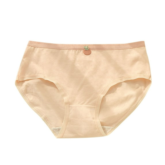 WMTBSRSW Girls' Cotton Briefs 9-16Y Stretchy Mid Waist Panties Breathable Anti-Odor Lining Cute Underwear for School