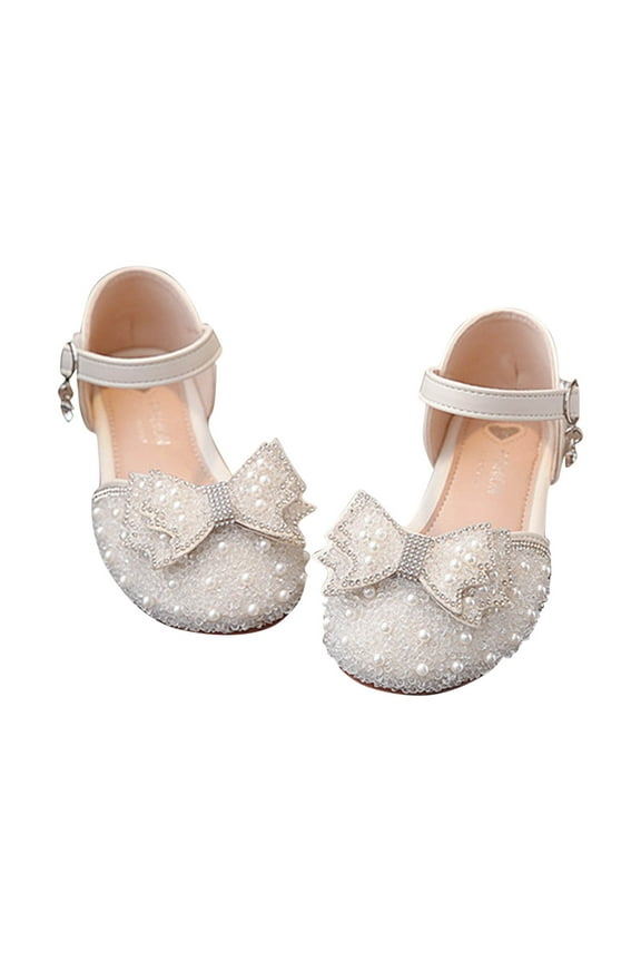 Girls Princess Sandals Pumps Glitter Sequins High Heels Sandals Closed Toe Party Wedding Flower Girls Shoes (Little/Big Kids 4-13Y)