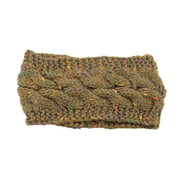 WMTBSRSW Headbands for Women Winter Warm Cable Knit Ear Warmer Thick Head Wrap Fuzzy Fleece Lined Headband Gifts